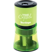 Ascutitoare plastic cu 2 lame cu container (12) "TimeCapsule", Berlingo