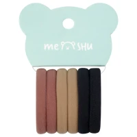 Elastice pentru par,set 6 buc.,div.cul."Essence thin",MESHU