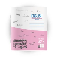 Caiet 48 foi linii mari. English Notebook. Level A2.3