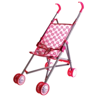 Jucarie carucior din metal pentru papusi 68813