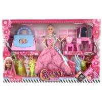 Jucarie papusa in set cu accesorii 2 fel